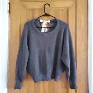 ZARA Grey Crop Sweater